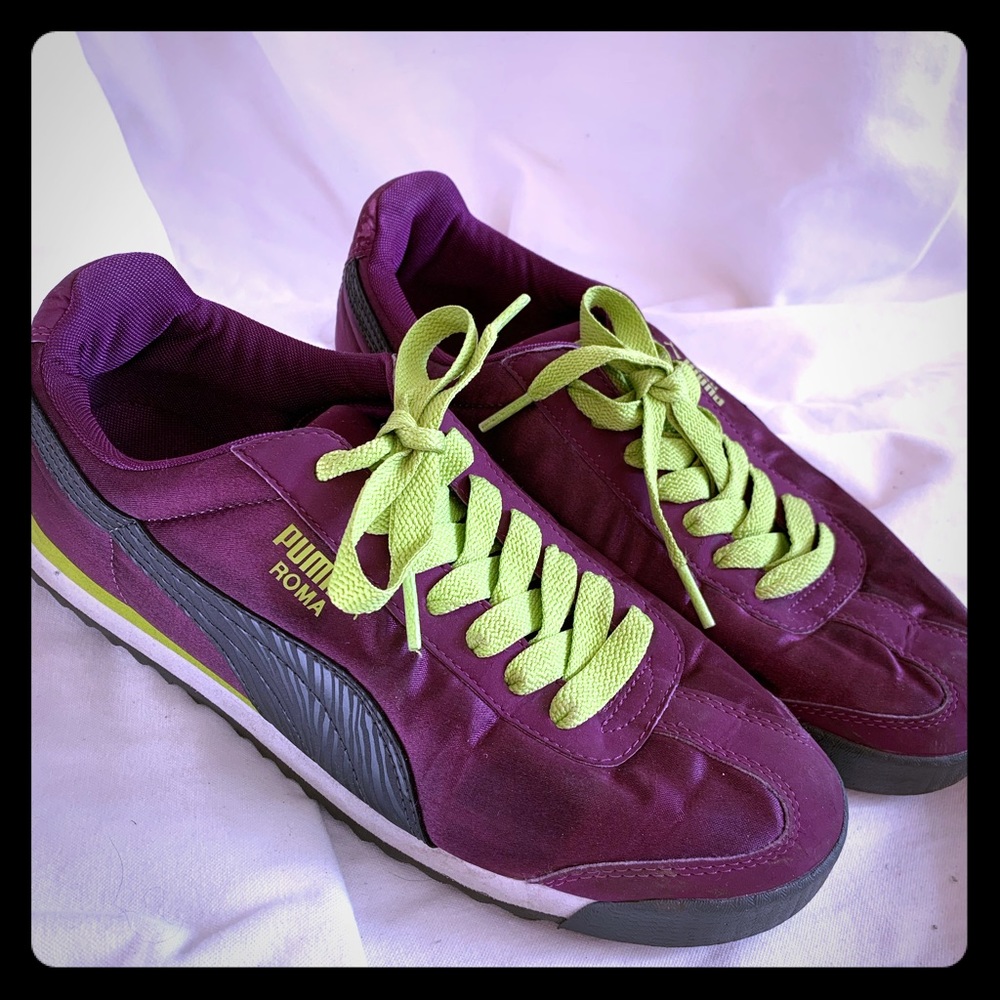 PUMA fun purple sneakers. Size 9.5/40.5
